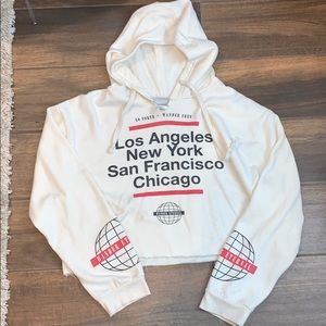 Cropped Graphic Sweatshirt